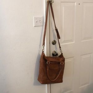 Large brown shoulder bag